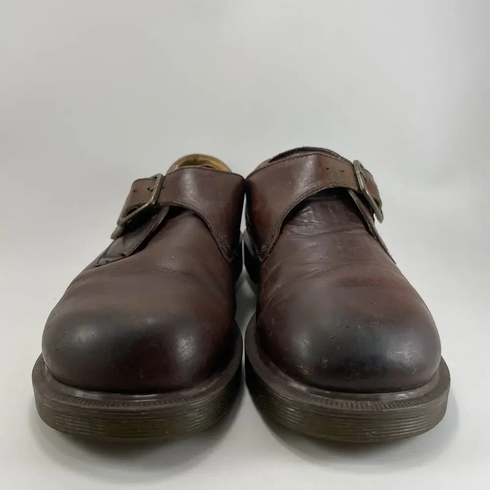 Doc Dr. Martens 8254 Vintage 90s Leather Monk Strap Buckle Shoes UK 8 Men US 9